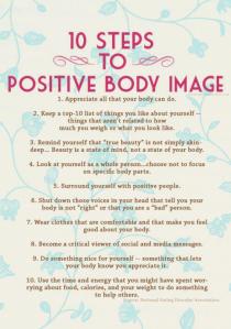 10 Steps in positive body image